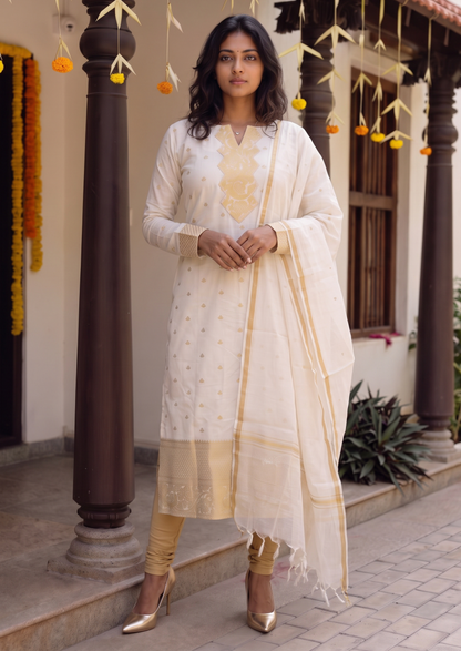 Avani Gold Top & Dupatta Set
