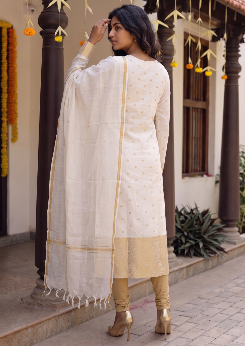 Avani Gold Top & Dupatta Set