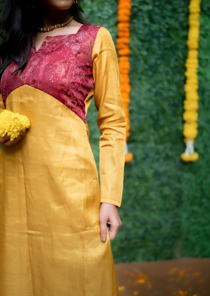 Butterscotch Bliss Aline Kurti