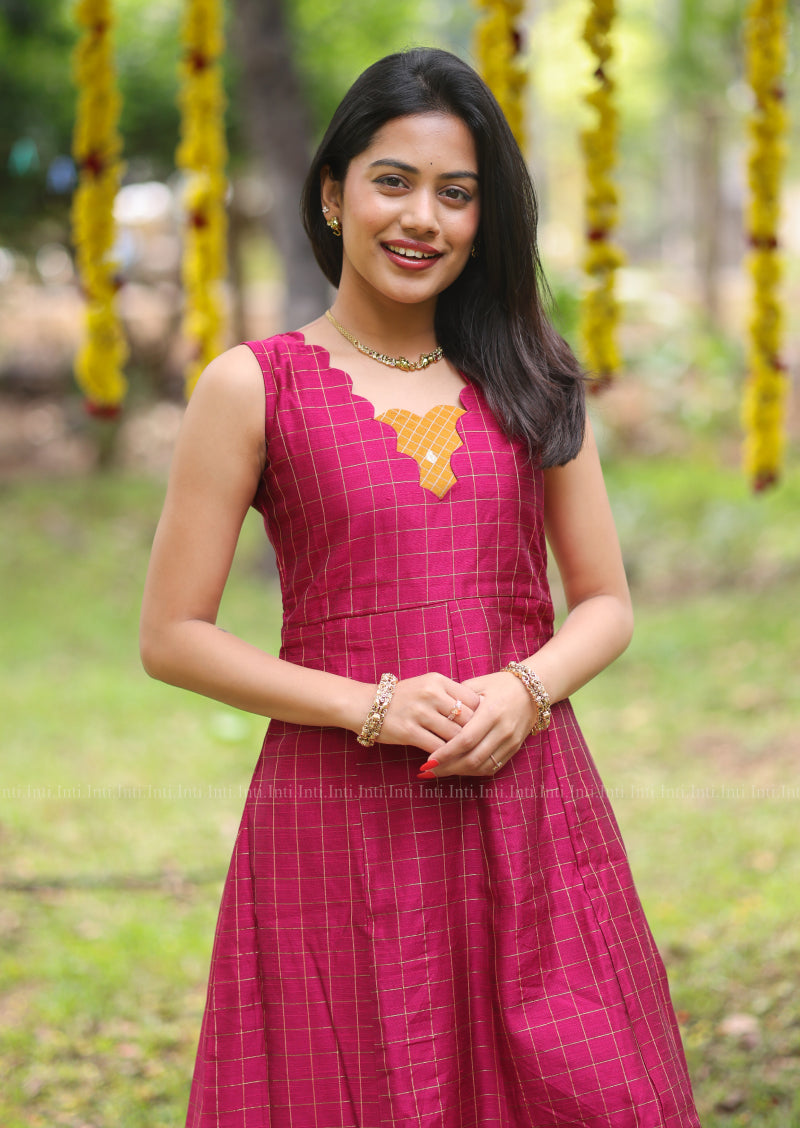 Banno Checks A line Top & Pant Set