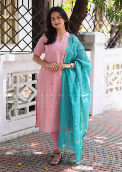 Bloomish Bud Top & Dupatta Set