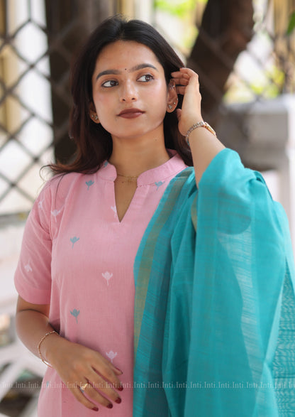 Bloomish Bud Top & Dupatta Set