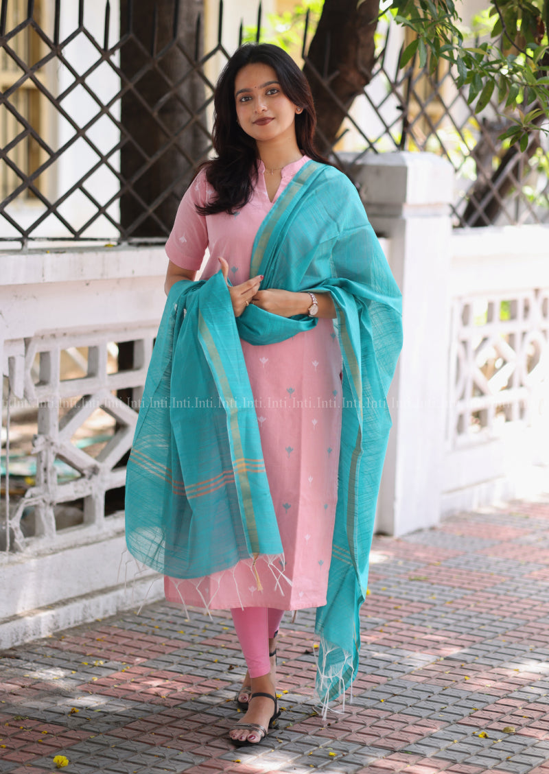 Bloomish Bud Top & Dupatta Set