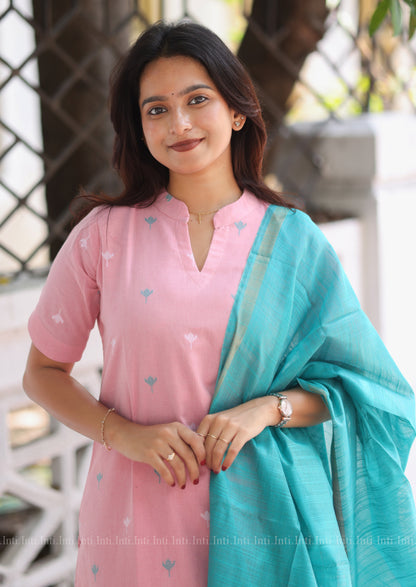 Bloomish Bud Top & Dupatta Set