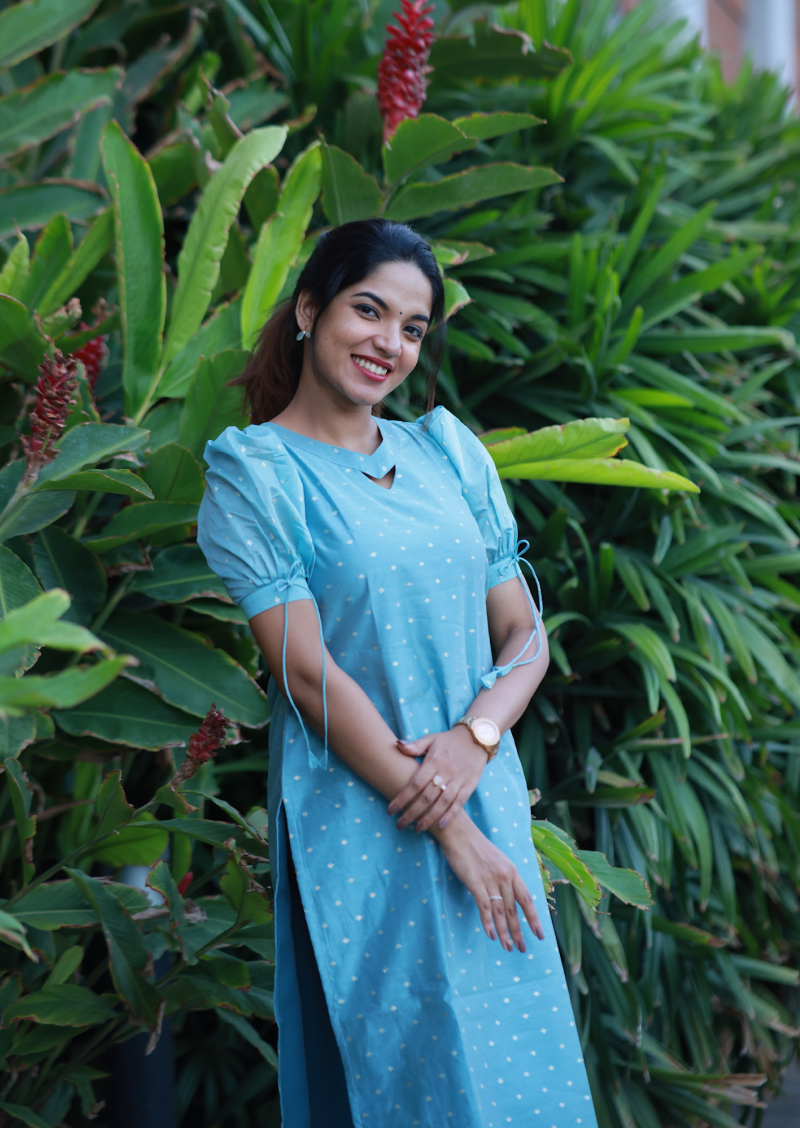 Blue Lagoon Kurti