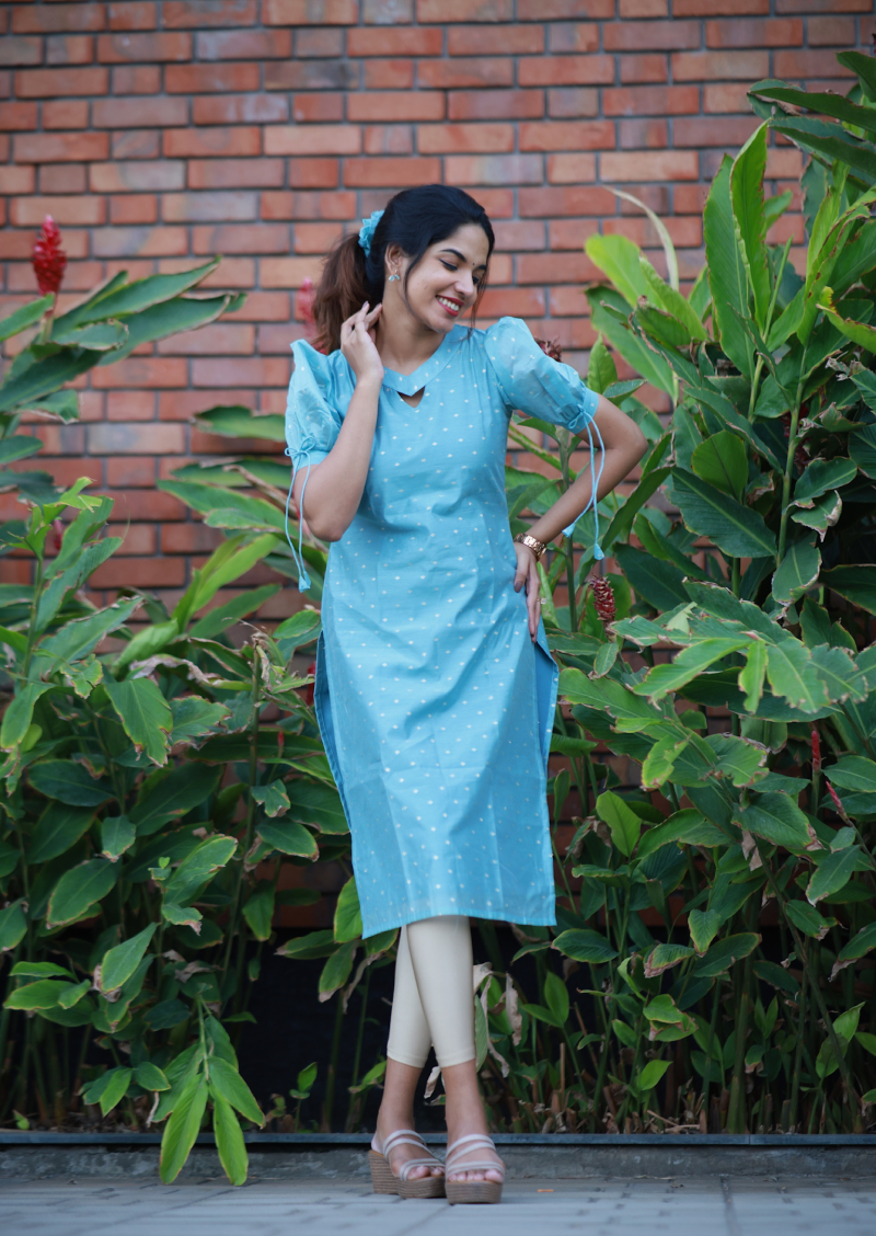 Blue Lagoon Kurti