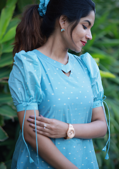 Blue Lagoon Kurti