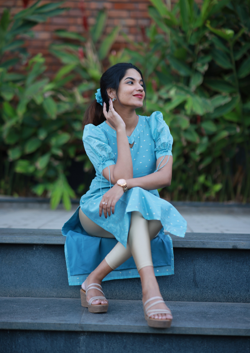 Blue Lagoon Kurti