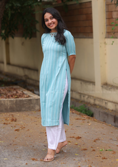 Blue Rhythm Top & Pant Set