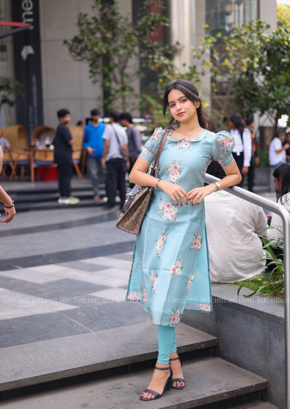 Blue Aqua Kurti