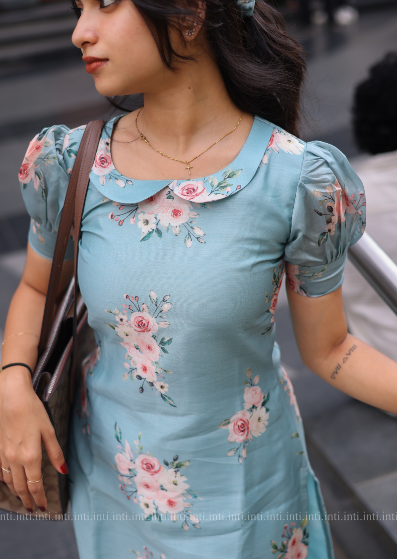 Blue Aqua Kurti