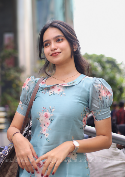 Blue Aqua Kurti