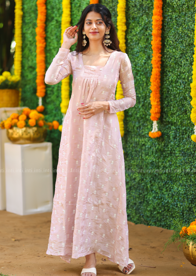 Blush Cloud A-line Kurti