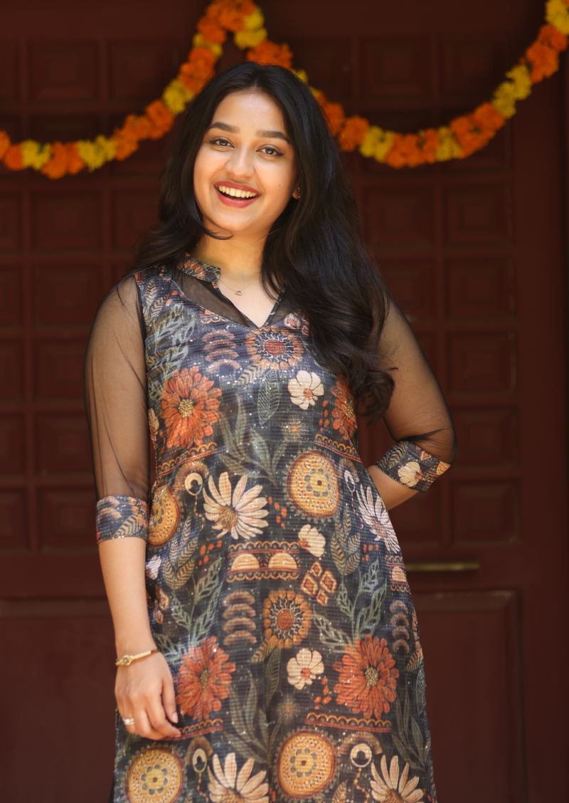 Botanica Noir Kurti