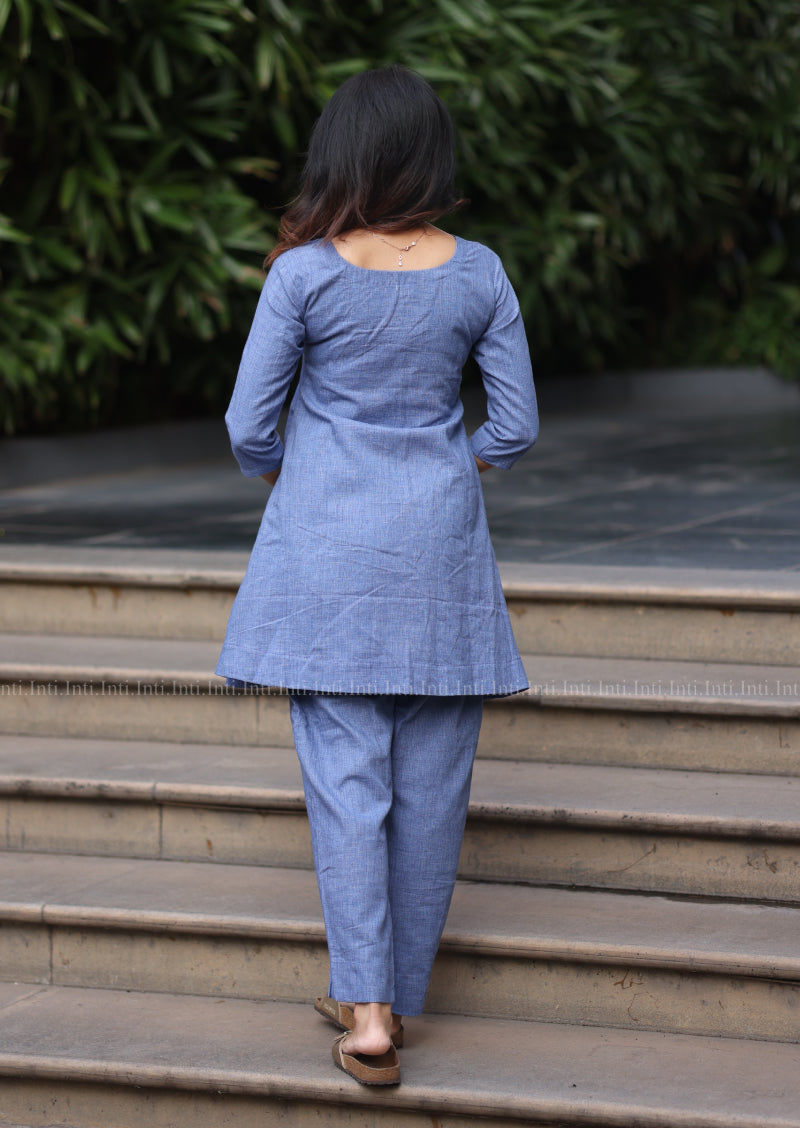 Breezy Blue Short Top & Pant