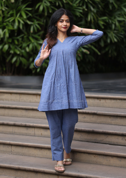 Breezy Blue Short Top & Pant