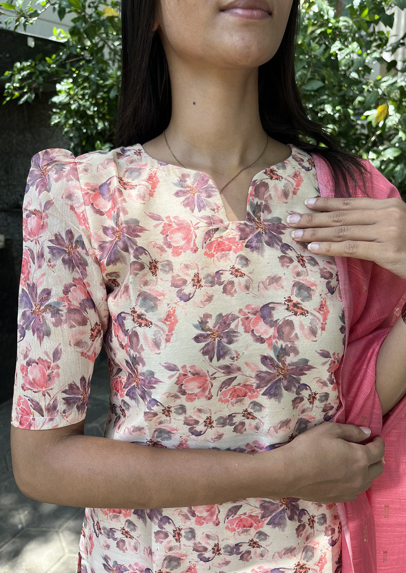 Cherry Blossom Top & Dupatta Set
