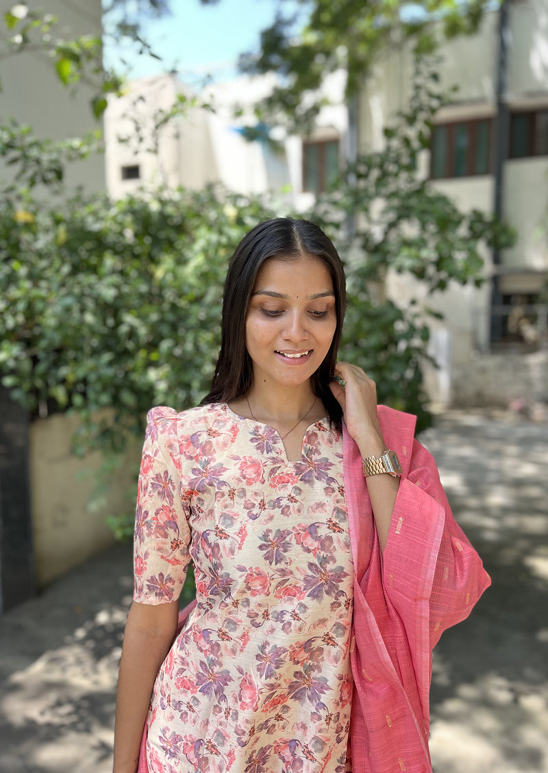 Cherry Blossom Top & Dupatta Set