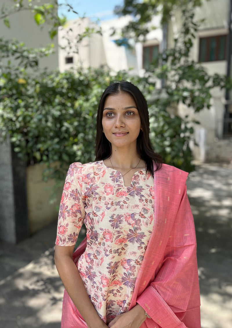 Cherry Blossom Top & Dupatta Set