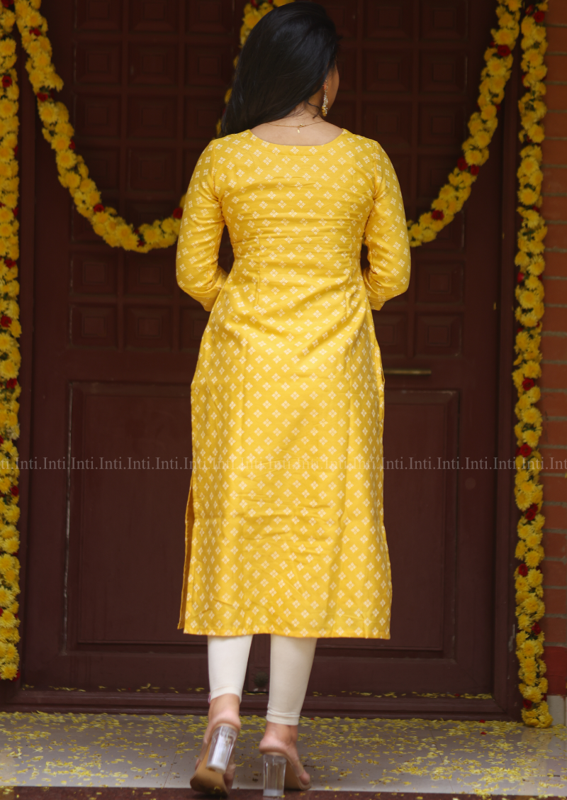 Canary Pearl Top & Dupatta