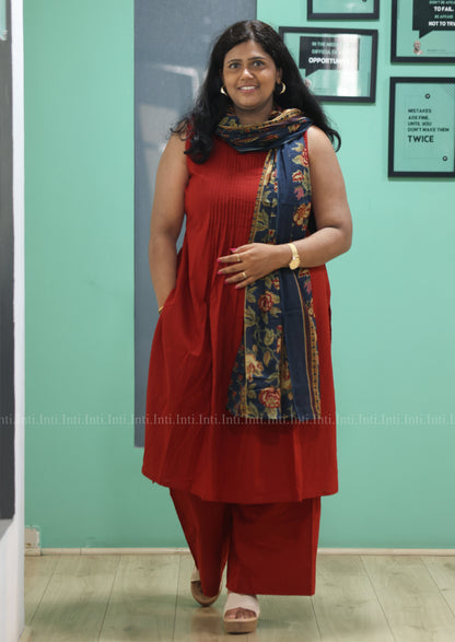 Cranberry Veil Salwar Suit