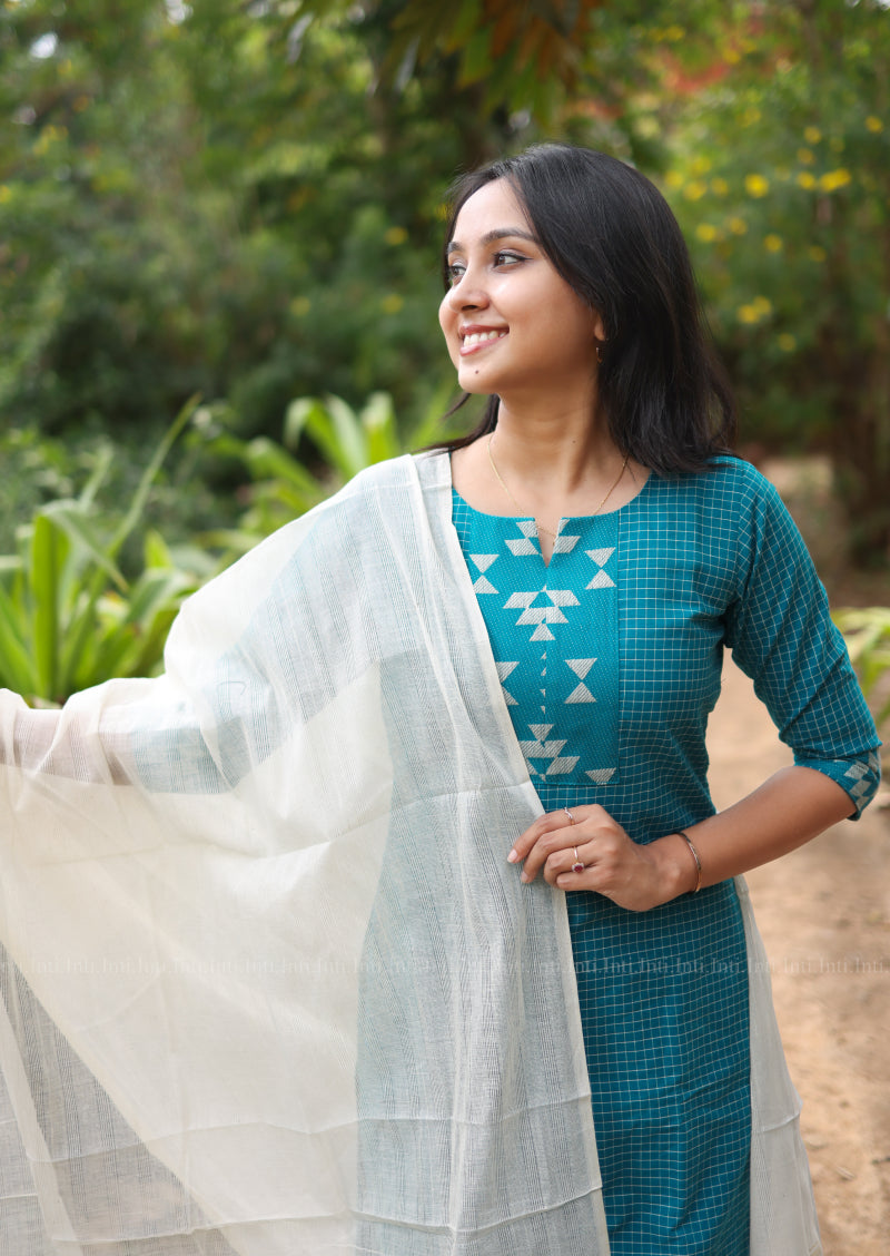 Caspian Haven Top & Dupatta Set