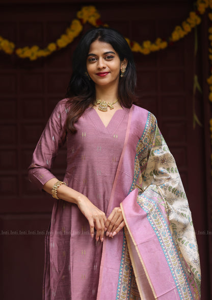 Clay Rose Fern Salwar Suit