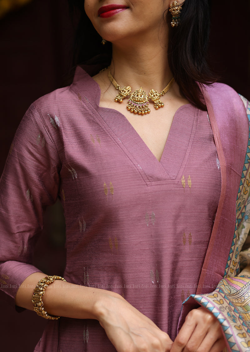 Clay Rose Fern Salwar Suit