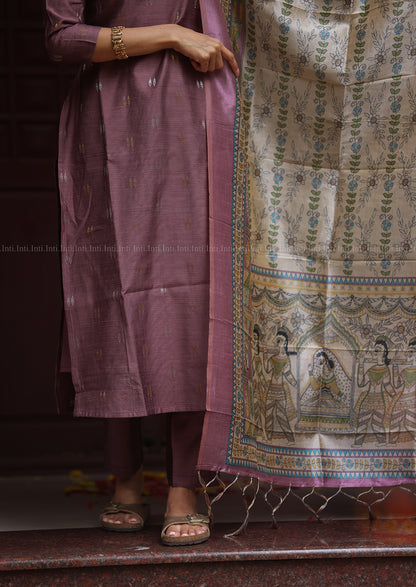 Clay Rose Fern Salwar Suit