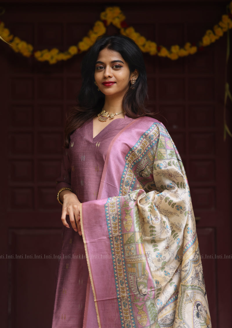 Clay Rose Fern Salwar Suit