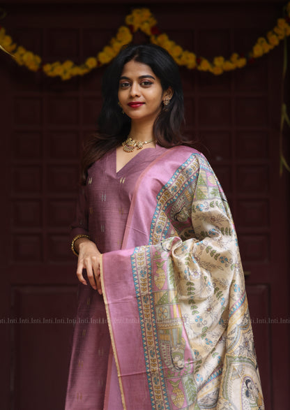 Clay Rose Fern Salwar Suit