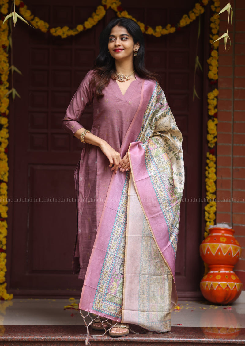 Clay Rose Fern Salwar Suit