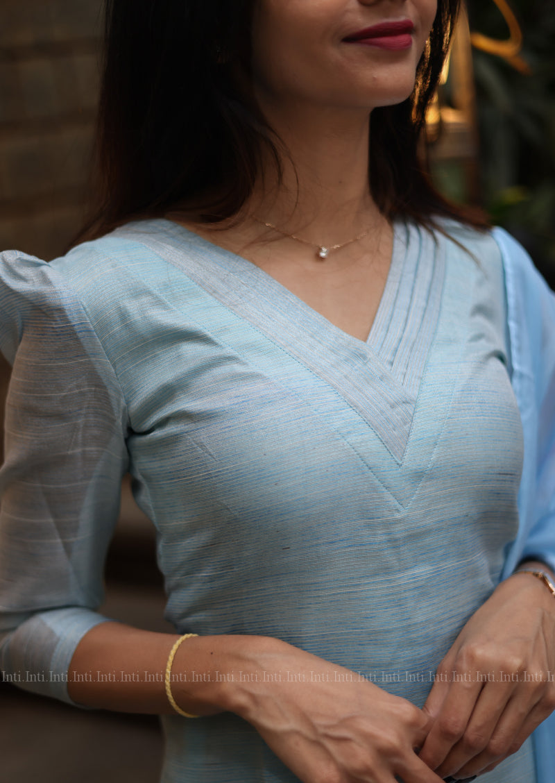 Cloudlit Top & Dupatta Set