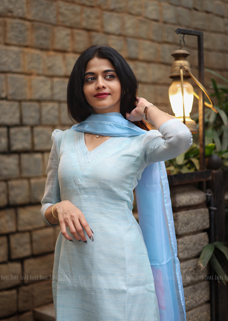 Cloudlit Top & Dupatta Set