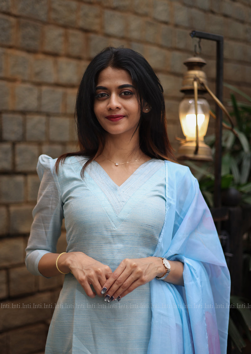 Cloudlit Top & Dupatta Set