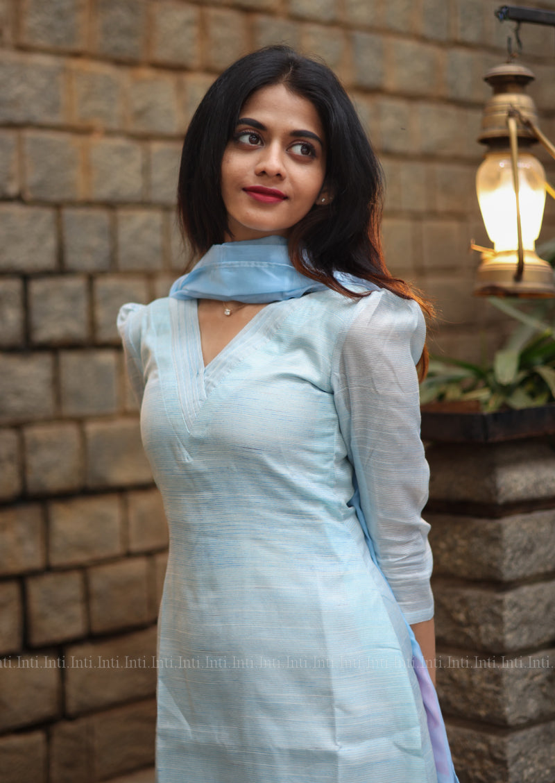 Cloudlit Top & Dupatta Set