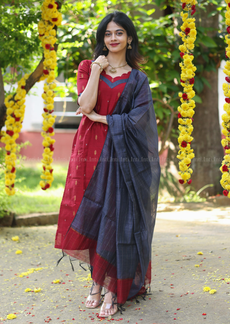 Crimson Scarlet Salwar Suit