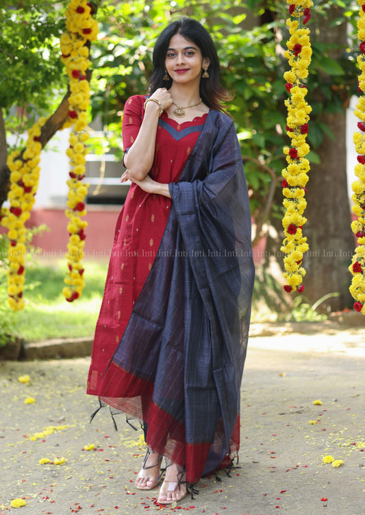 Crimson Scarlet Salwar Suit