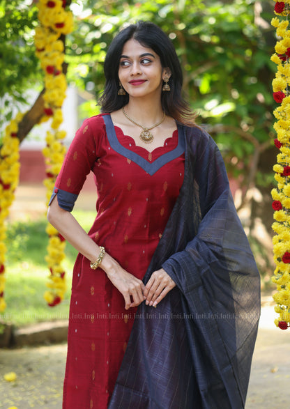 Crimson Scarlet Salwar Suit