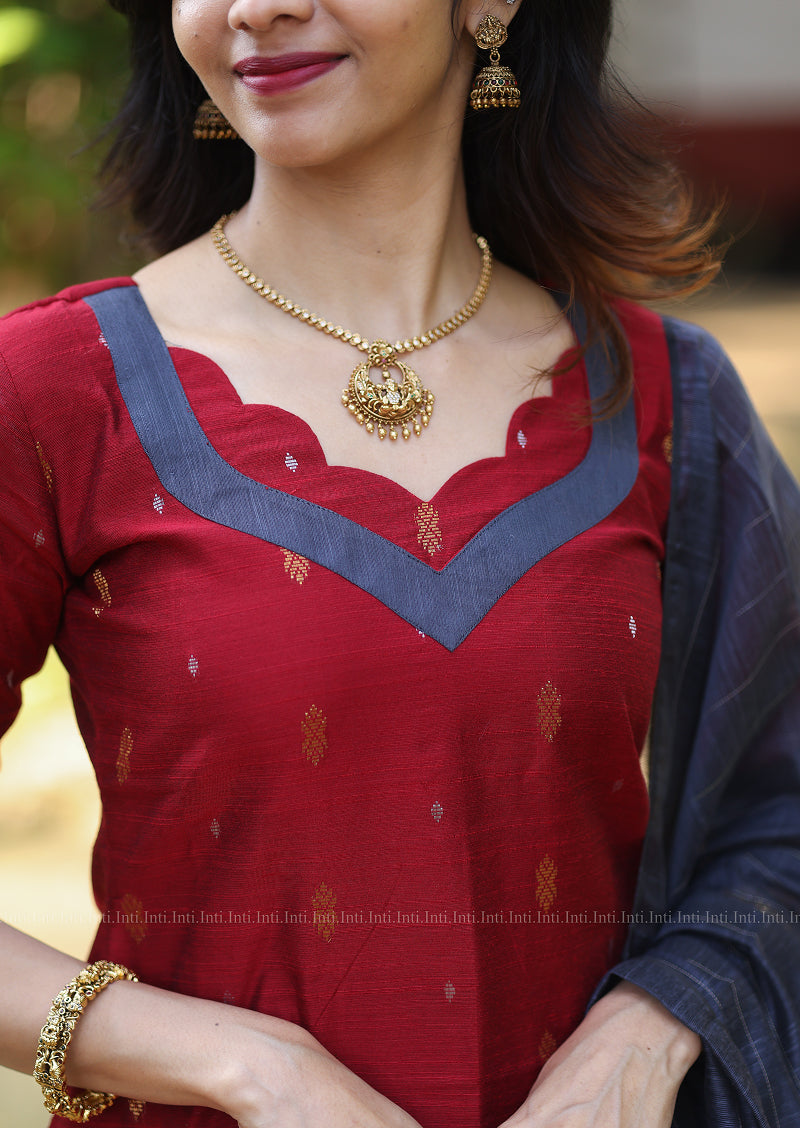 Crimson Scarlet Salwar Suit