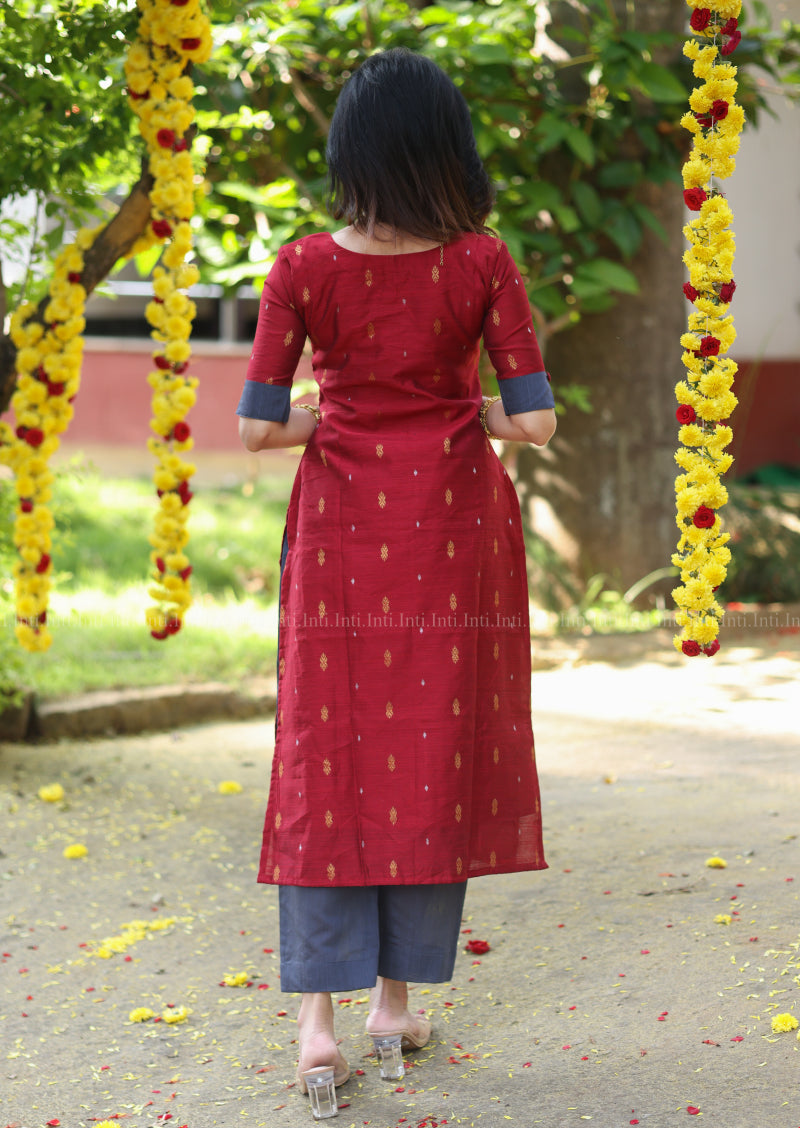 Crimson Scarlet Salwar Suit