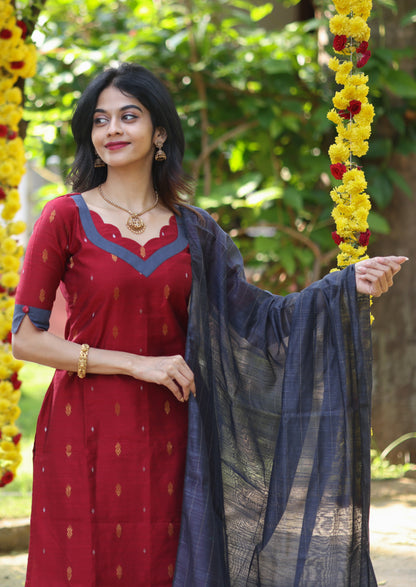 Crimson Scarlet Salwar Suit