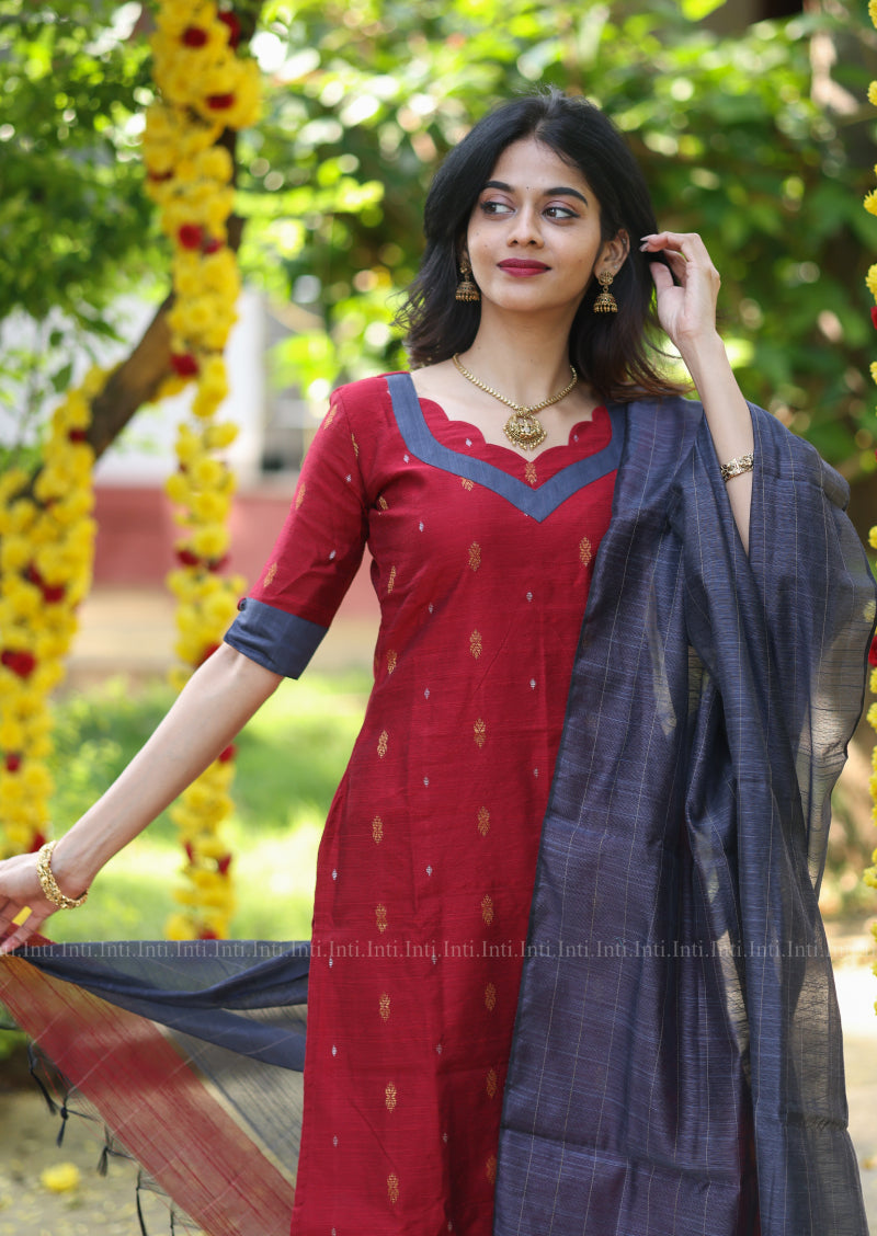 Crimson Scarlet Salwar Suit