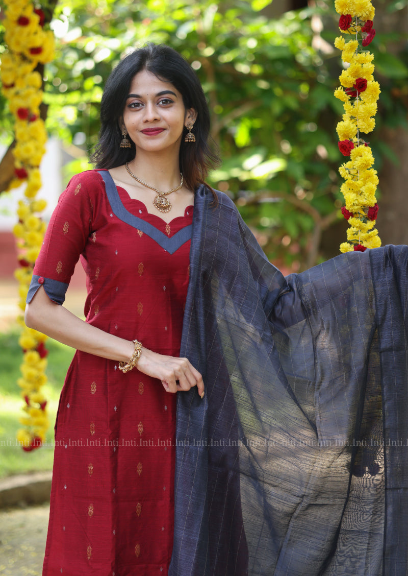 Crimson Scarlet Salwar Suit