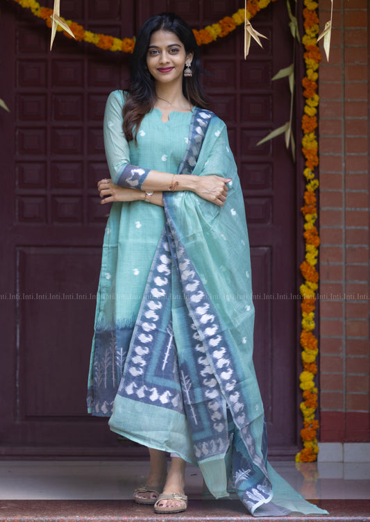 Crystal Tide Top & Dupatta Set