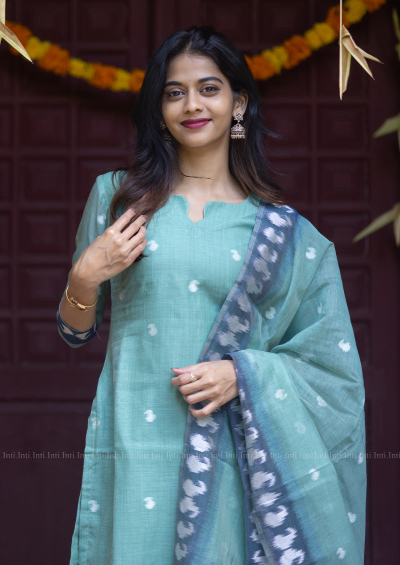 Crystal Tide Top & Dupatta Set