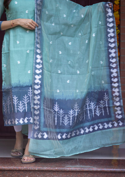Crystal Tide Top & Dupatta Set