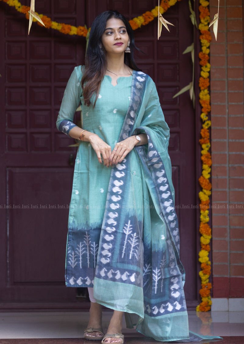 Crystal Tide Top & Dupatta Set