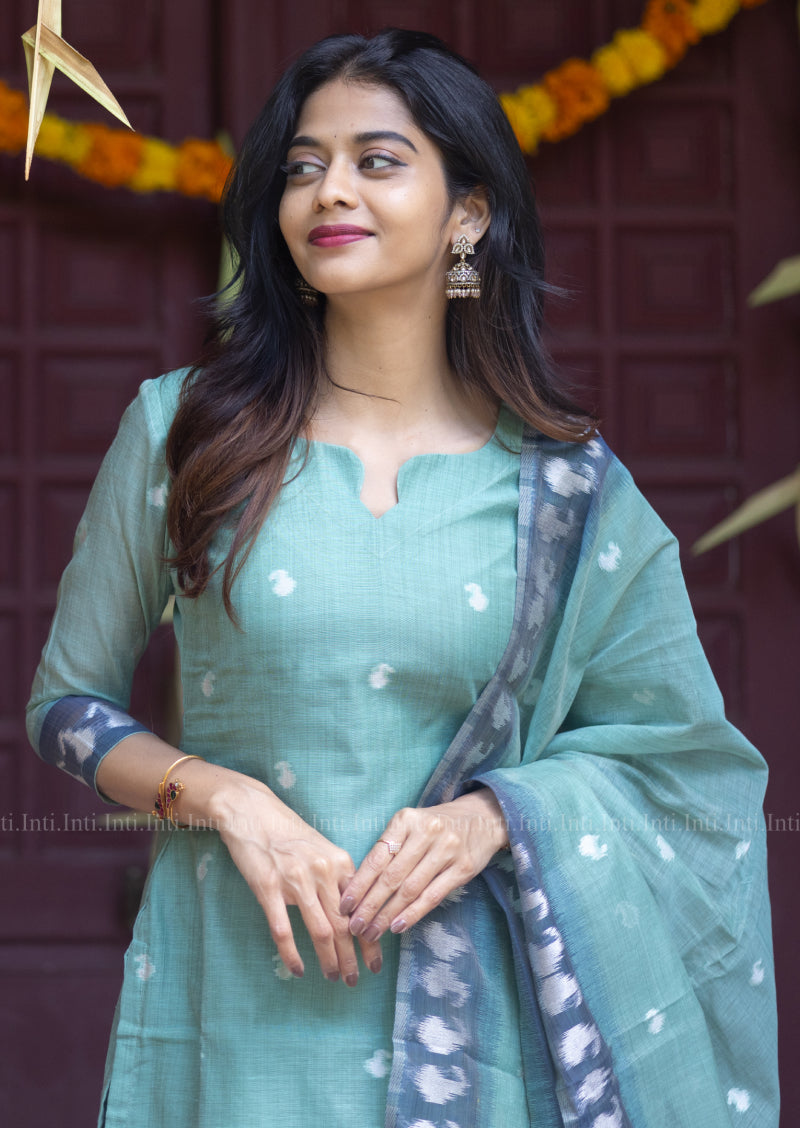 Crystal Tide Top & Dupatta Set