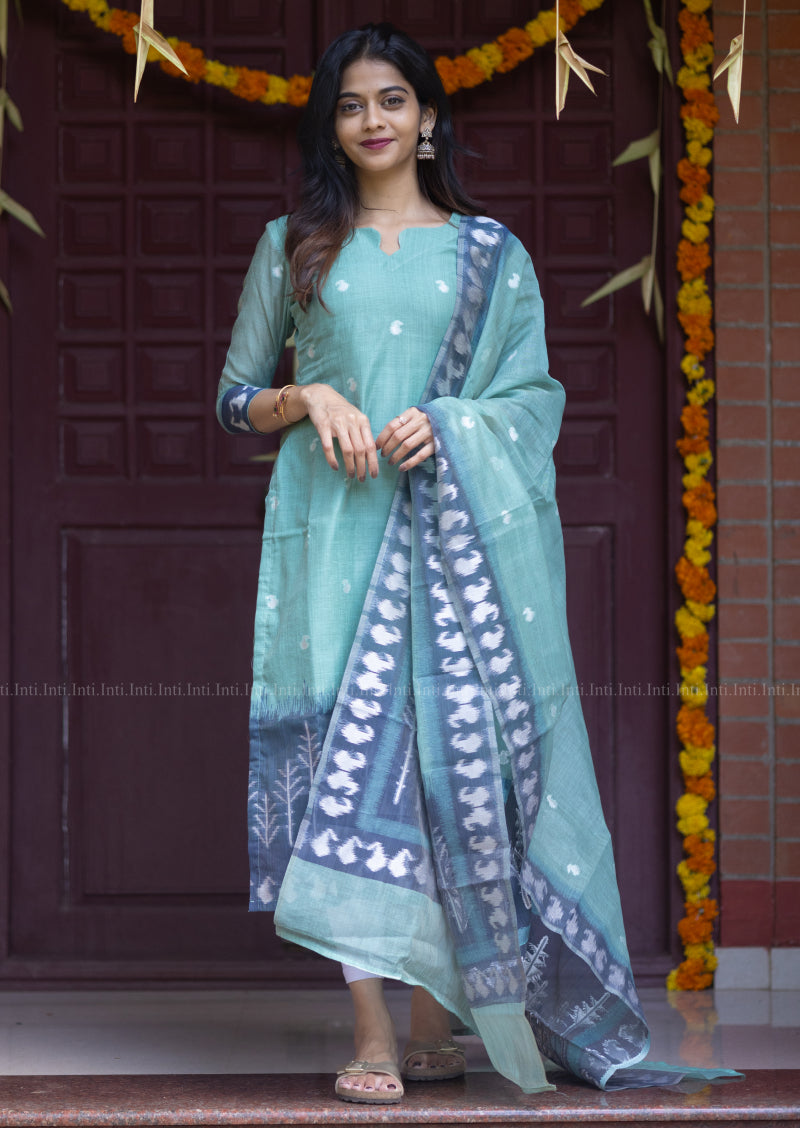 Crystal Tide Top & Dupatta Set